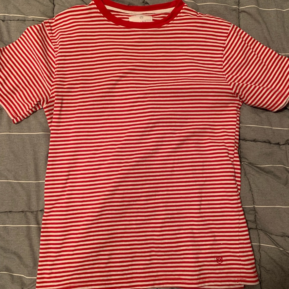 Zine, men’s large, red and white